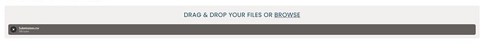 csv uploaded